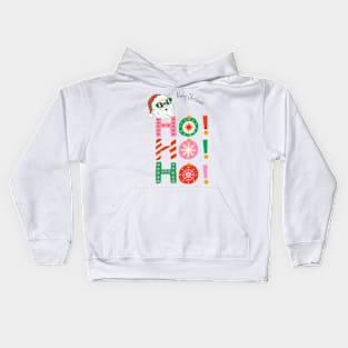 HO HO HO MERRY CHRISTMAS Kids Hoodie